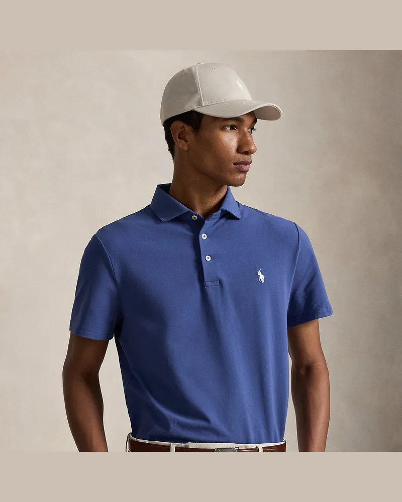 Ralph Lauren Tailored-Fit Performance-Poloshirt Blue