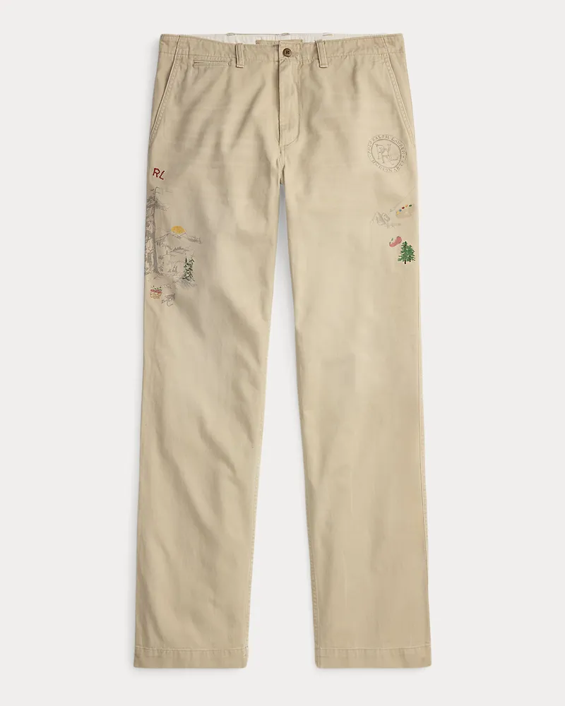 Ralph Lauren Straight-Fit Grafik-Hose Bedford Tan