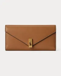 Ralph Lauren Lederbrieftasche Polo ID Tan