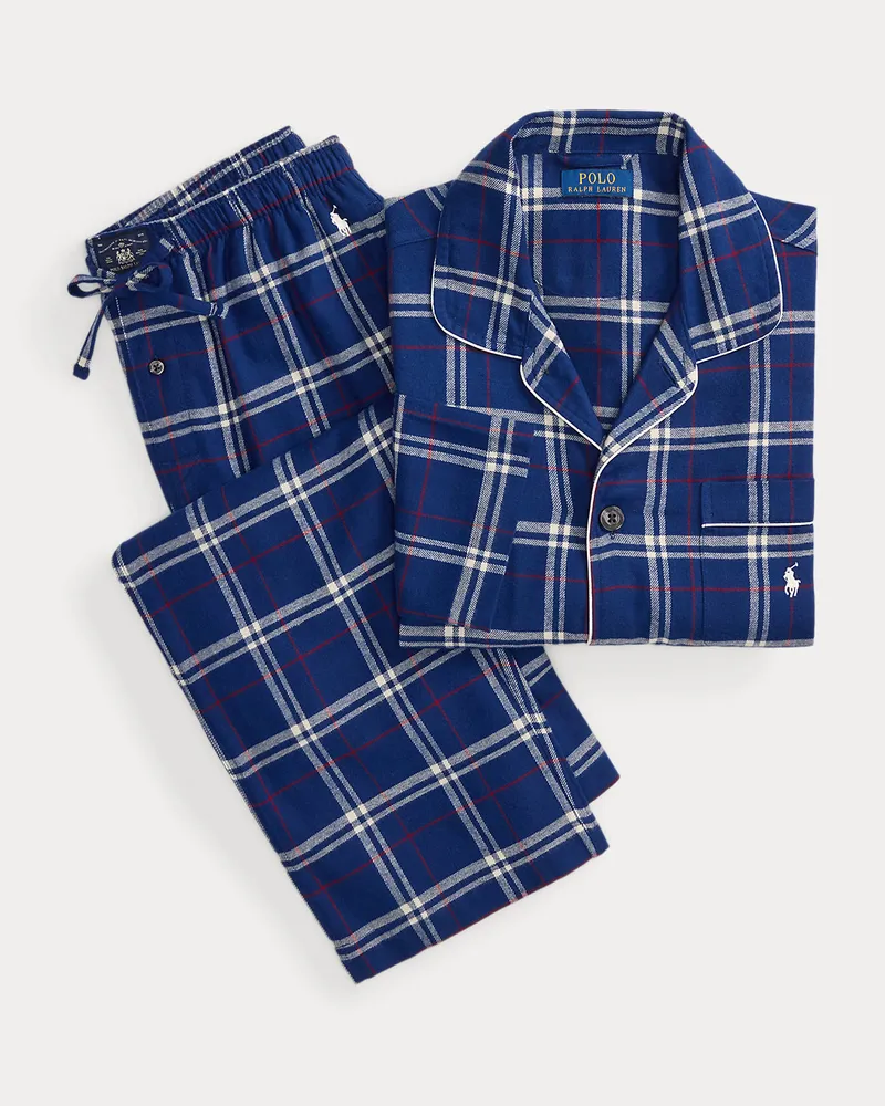 Ralph Lauren Karierter Pyjama aus Flanell Multi