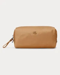 Ralph Lauren Kosmetiktasche aus Nylon Tan