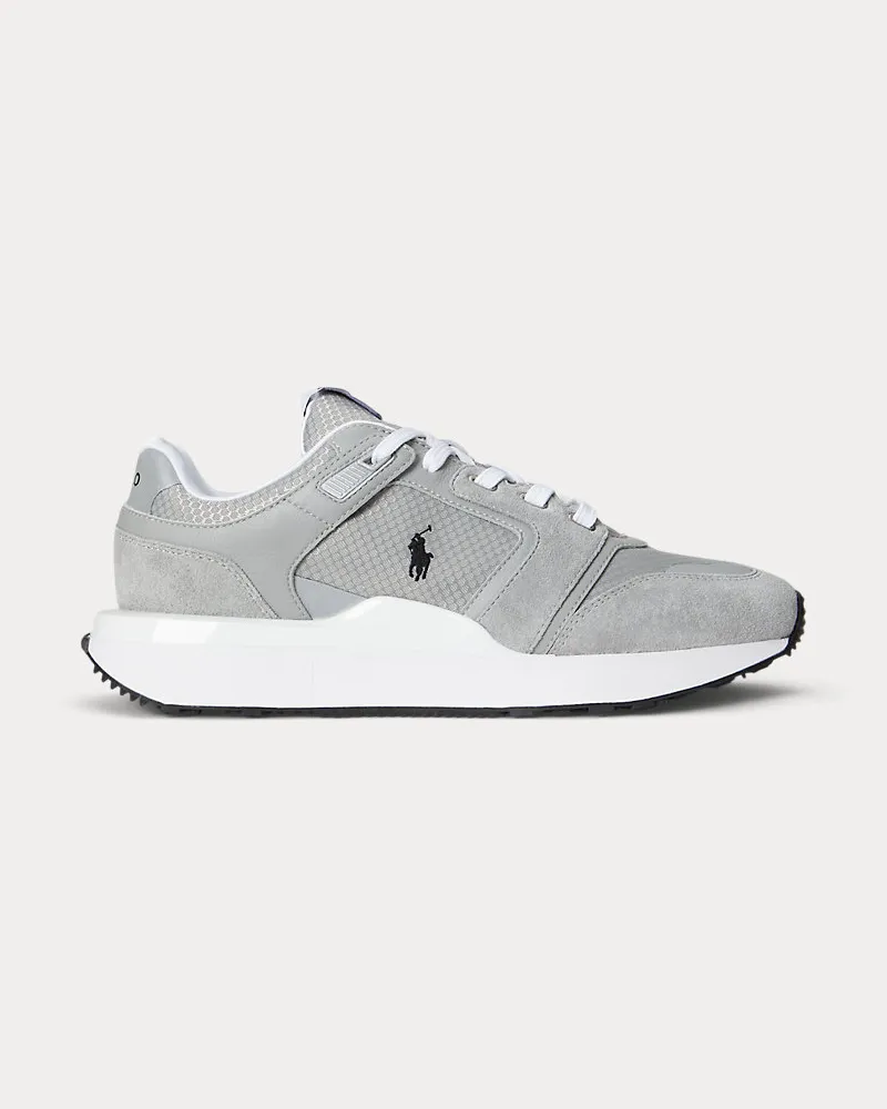 Ralph Lauren Sneaker Train 89 V2 mit Wildlederbahnen Grey