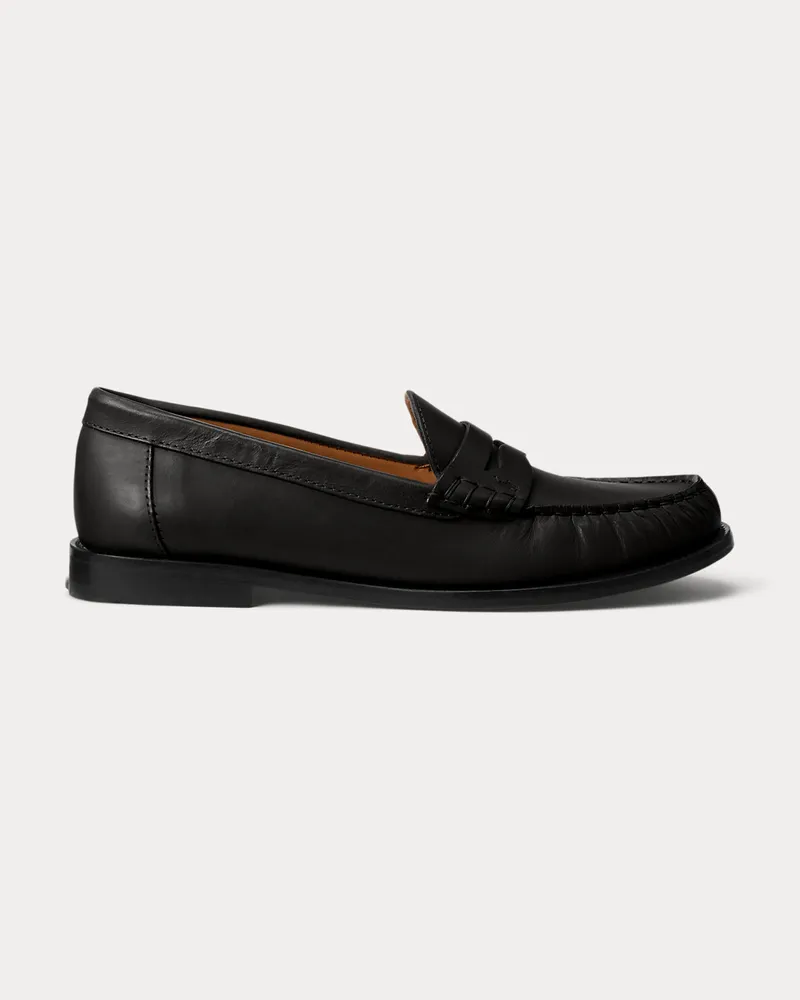Ralph Lauren Pennyloafer aus Kalbsleder Black