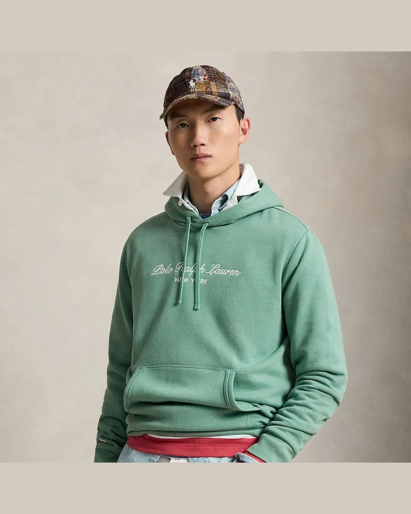 Ralph Lauren Fleece-Kapuzenpullover mit Logo Blue