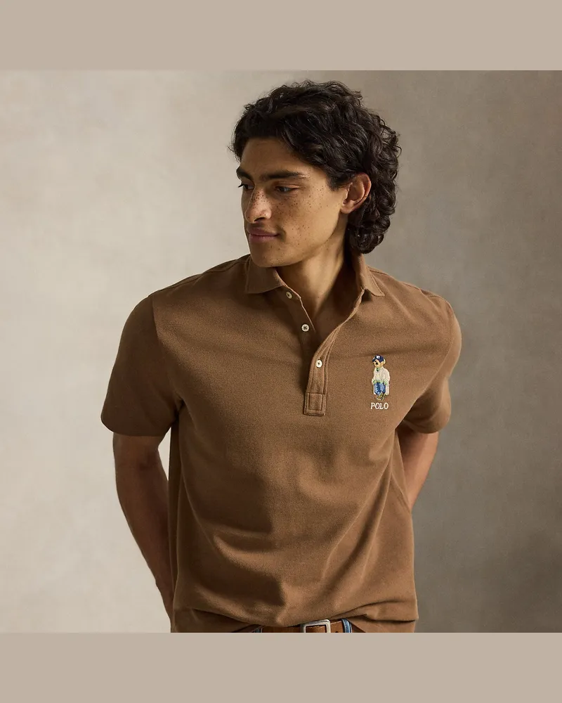 Ralph Lauren Classic-Fit Piqué-Poloshirt Brown