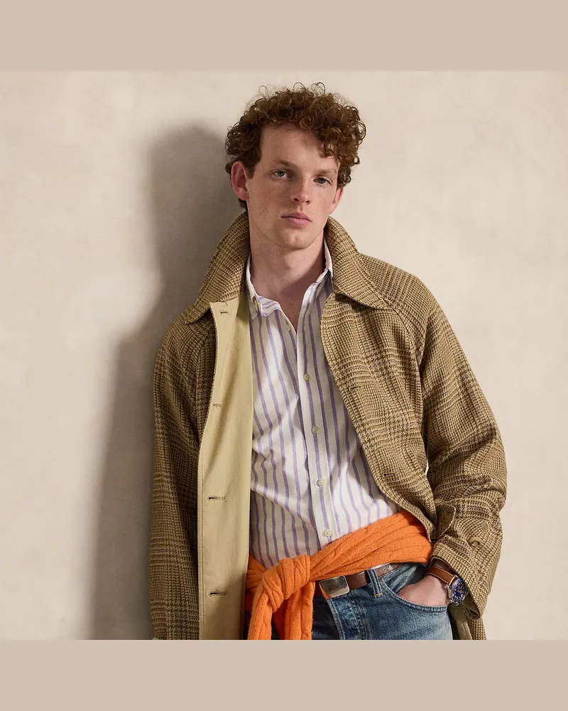 Ralph Lauren Slim-Fit Oxfordhemd mit Streifen White