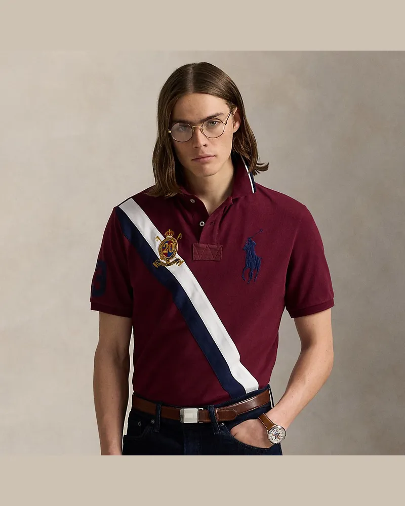 Ralph Lauren Custom-Slim-Fit Jubiläums-Poloshirt Red