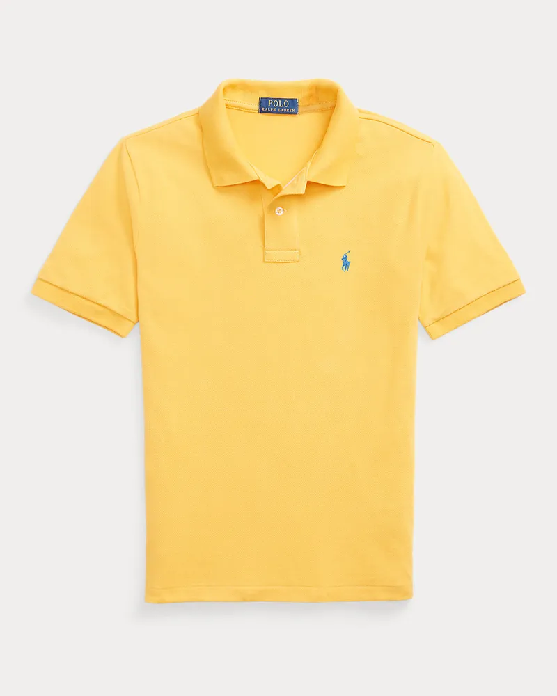 Ralph Lauren Slim-Fit Poloshirt aus Baumwollpiqué Yellow