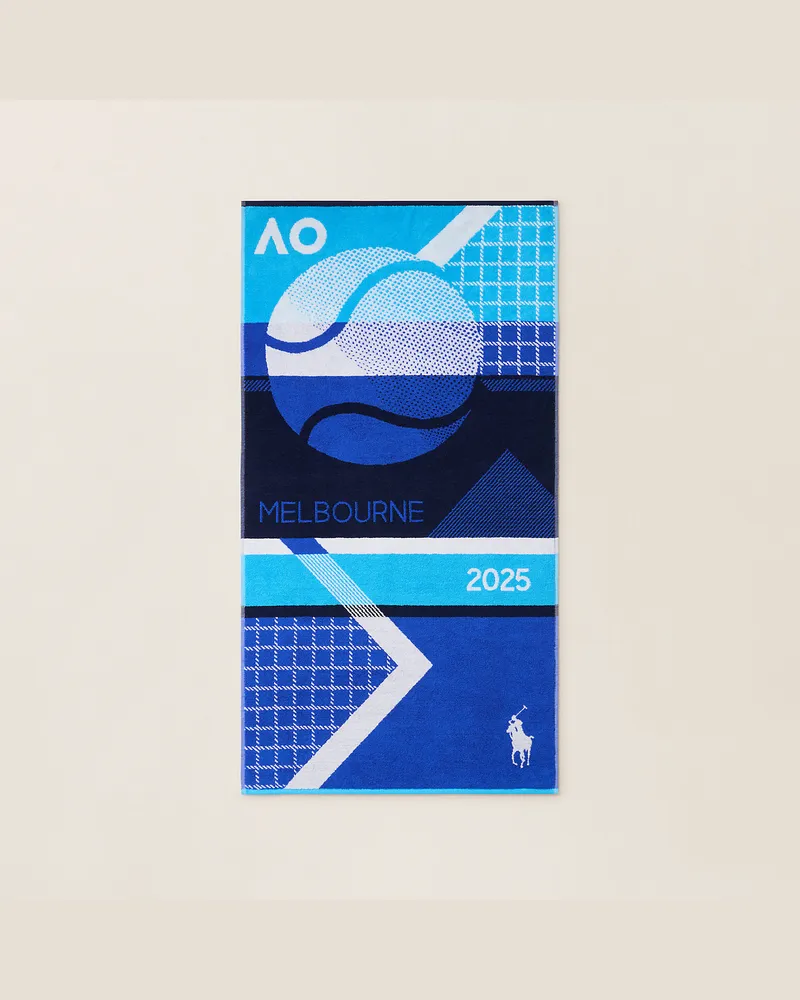 Ralph Lauren Home Handtuch Australian Open mit Grafik Blue