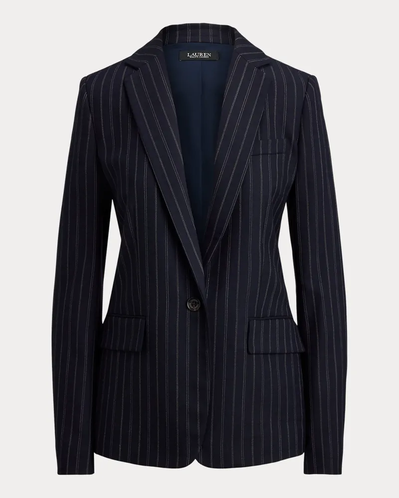 Ralph Lauren Gestreifter Blazer aus Wollmisch-Twill Blue
