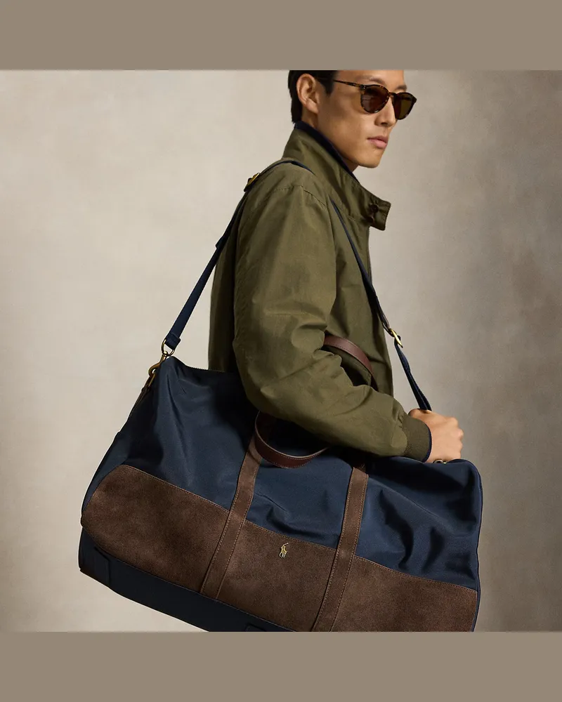 Ralph Lauren Reisetasche mit Wildlederbesatz Multi