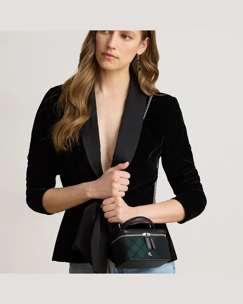 Ralph Lauren Kleine Black-Watch-Umhängetasche Hallee Multi