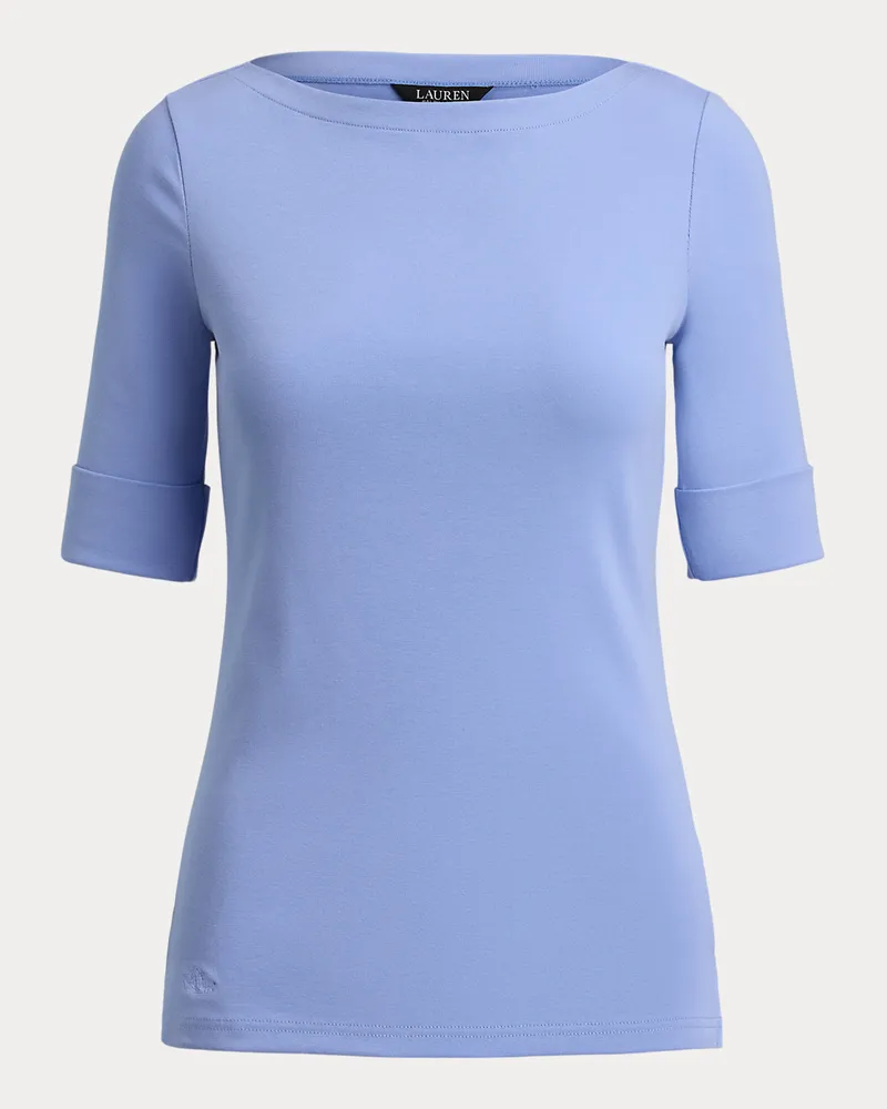 Ralph Lauren T-Shirt mit U-Boot-Ausschnitt Blue