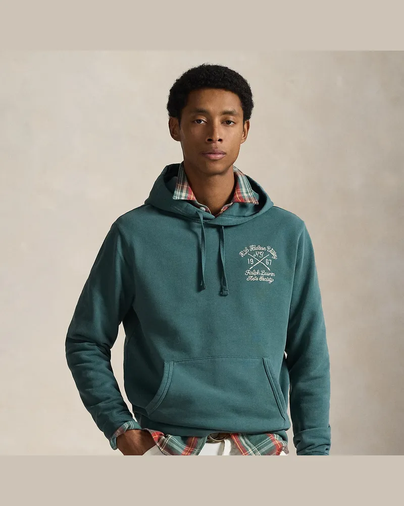 Ralph Lauren Loopback-Fleece-Kapuzenshirt mit Grafiken Green
