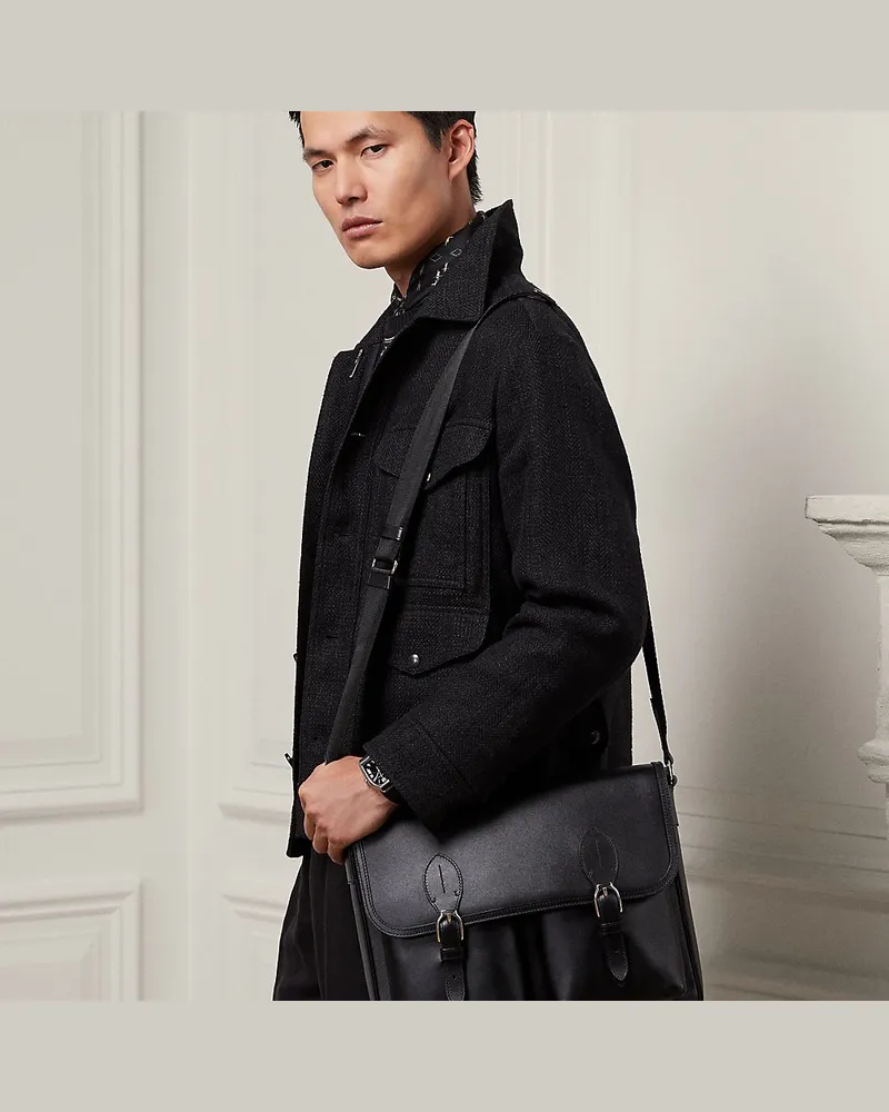 Ralph Lauren Umhängetasche Welington aus Kalbsleder Black