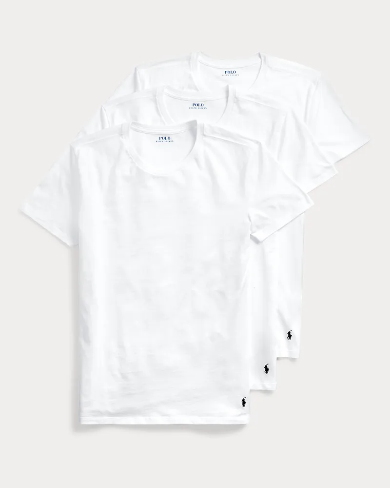 Ralph Lauren 3er-Pack Slim-Fit Rundhals-Unterhemden White