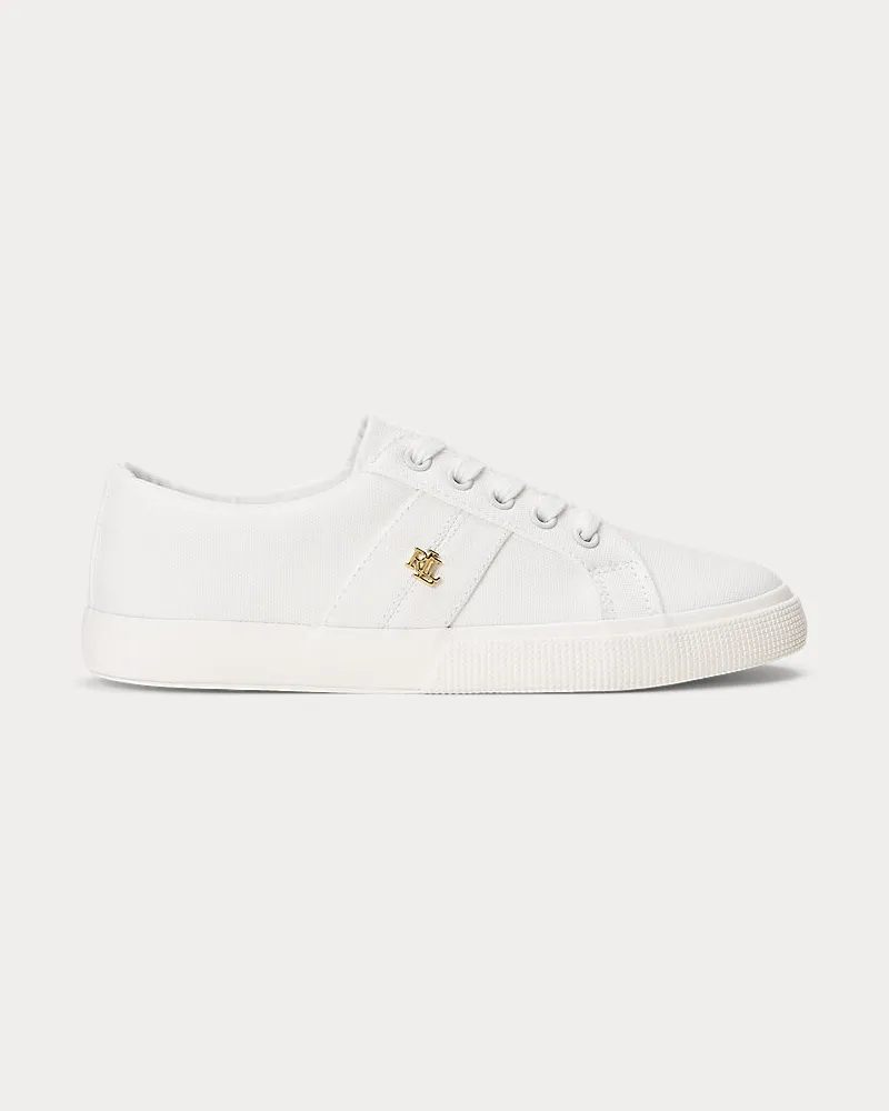 Ralph Lauren Sneaker Janson II aus Segeltuch White