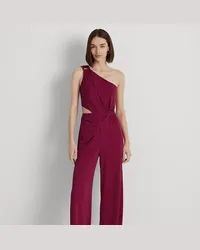 Ralph Lauren Einschultriger Jumpsuit mit Twist-Effekt Red