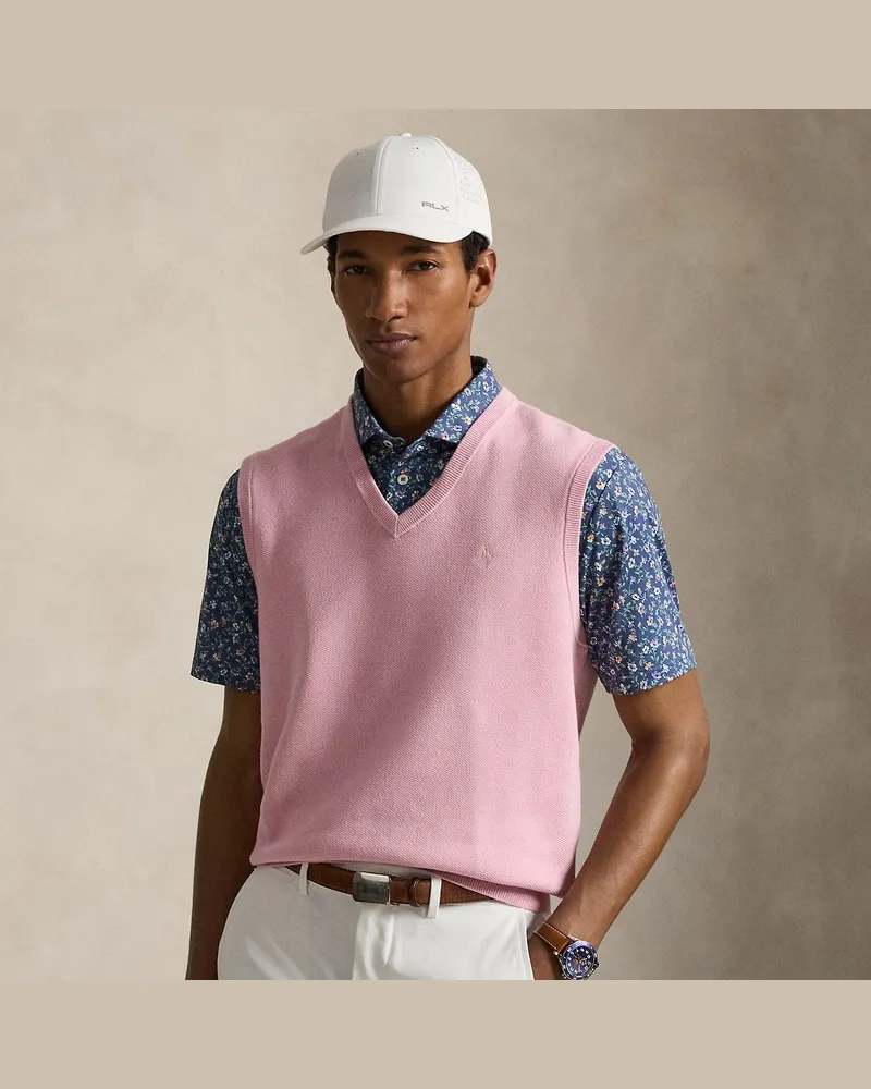 Ralph Lauren Performance-Pullunder mit Baumwolle Pink