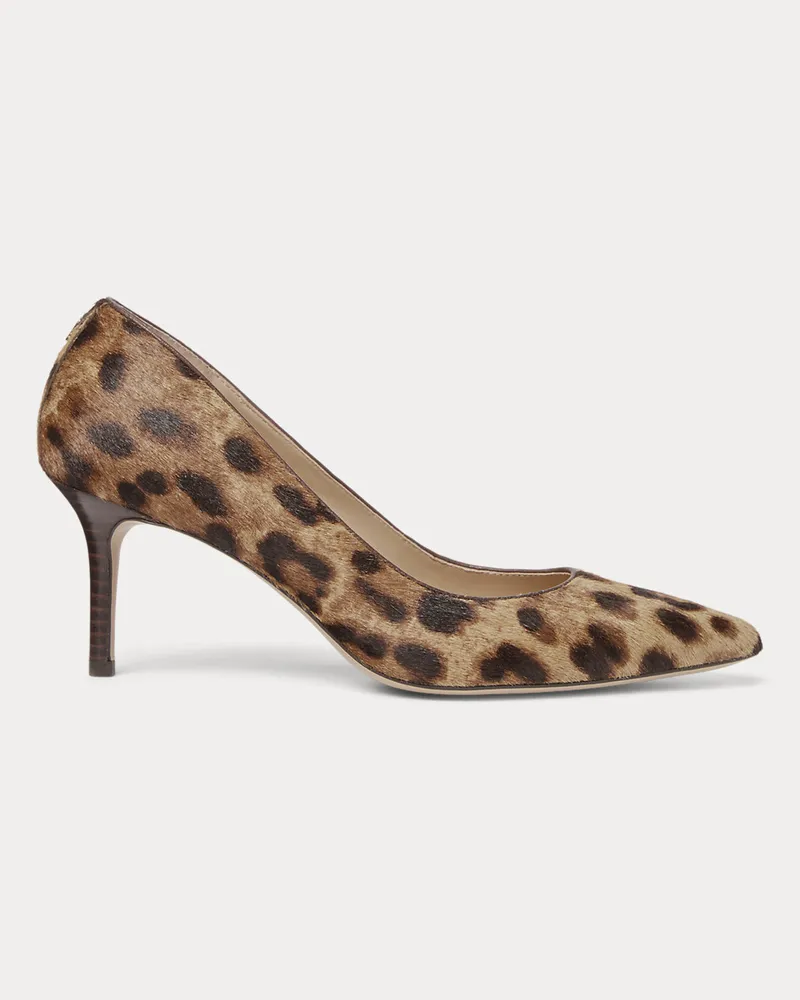 Ralph Lauren Pumps Lanette mit Leopardenmuster Brown