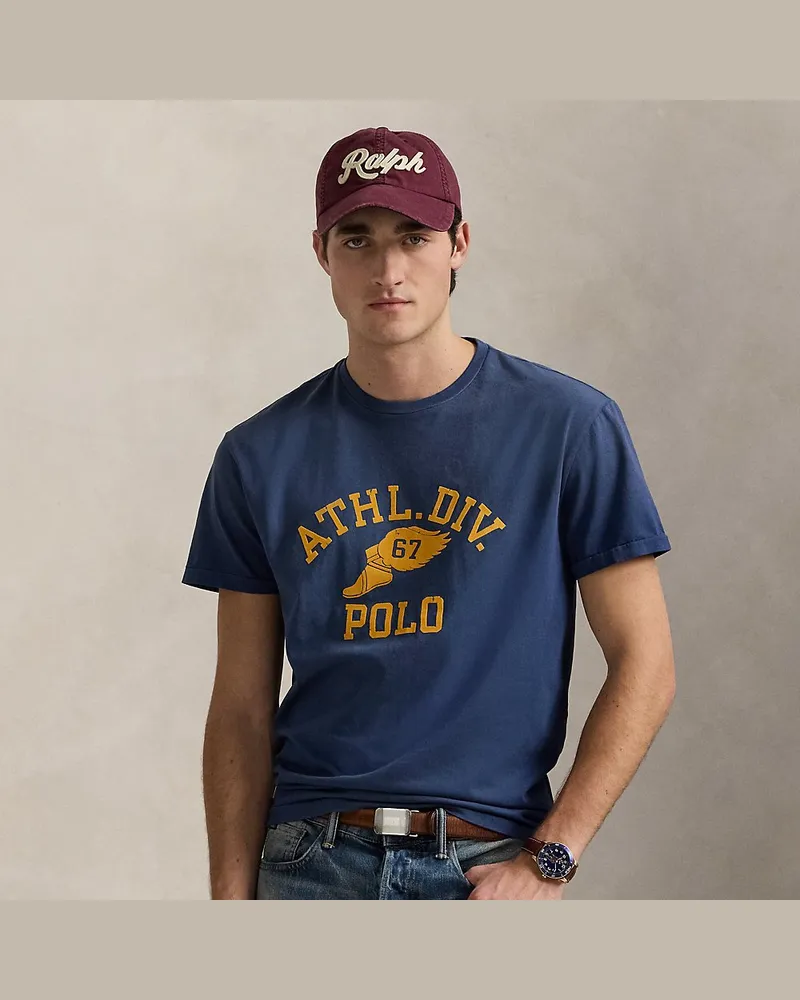 Ralph Lauren Classic-Fit Jersey-T-Shirt mit Logo Blue