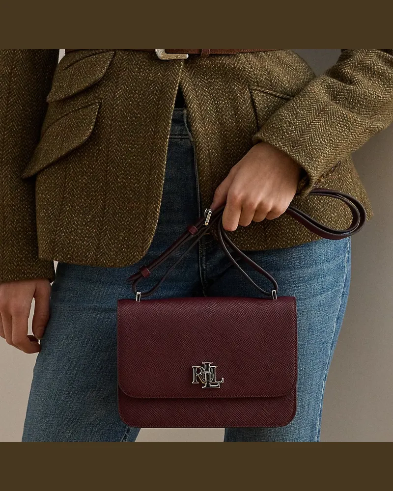 Ralph Lauren Mittelgroße Ledertasche Sophee Red