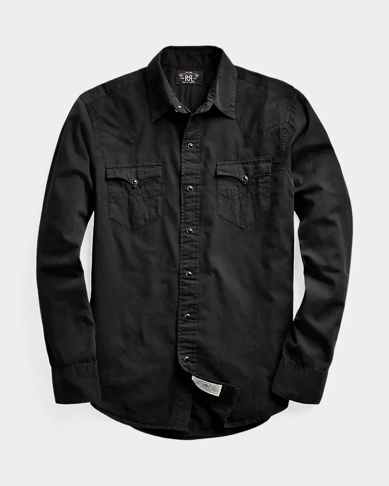 Ralph Lauren Slim-Fit Westernhemd aus Twill Black