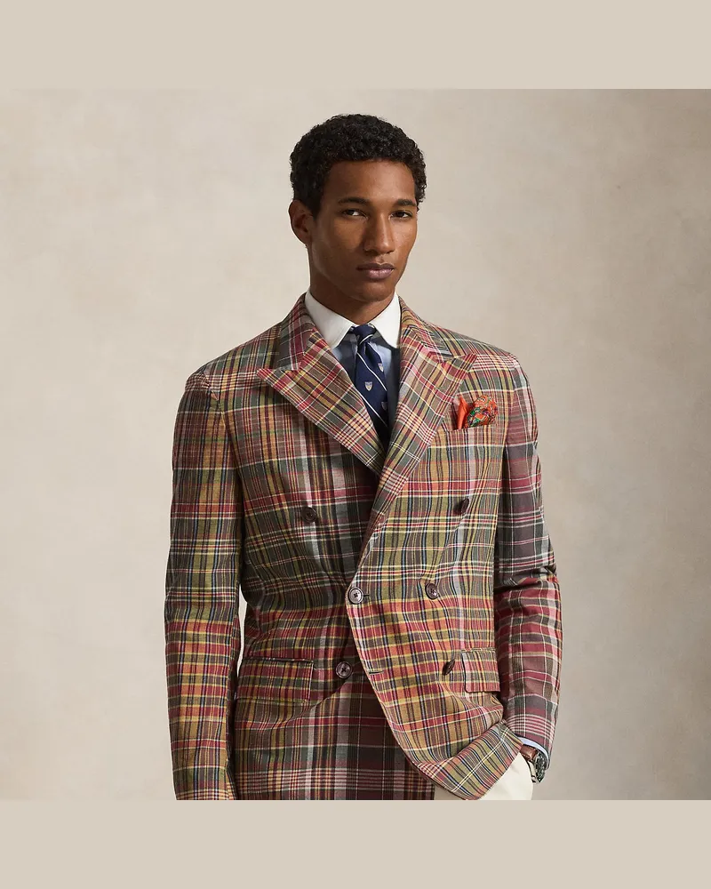 Ralph Lauren Karierte Tailored-Fit Jacke Polo Soft Multi