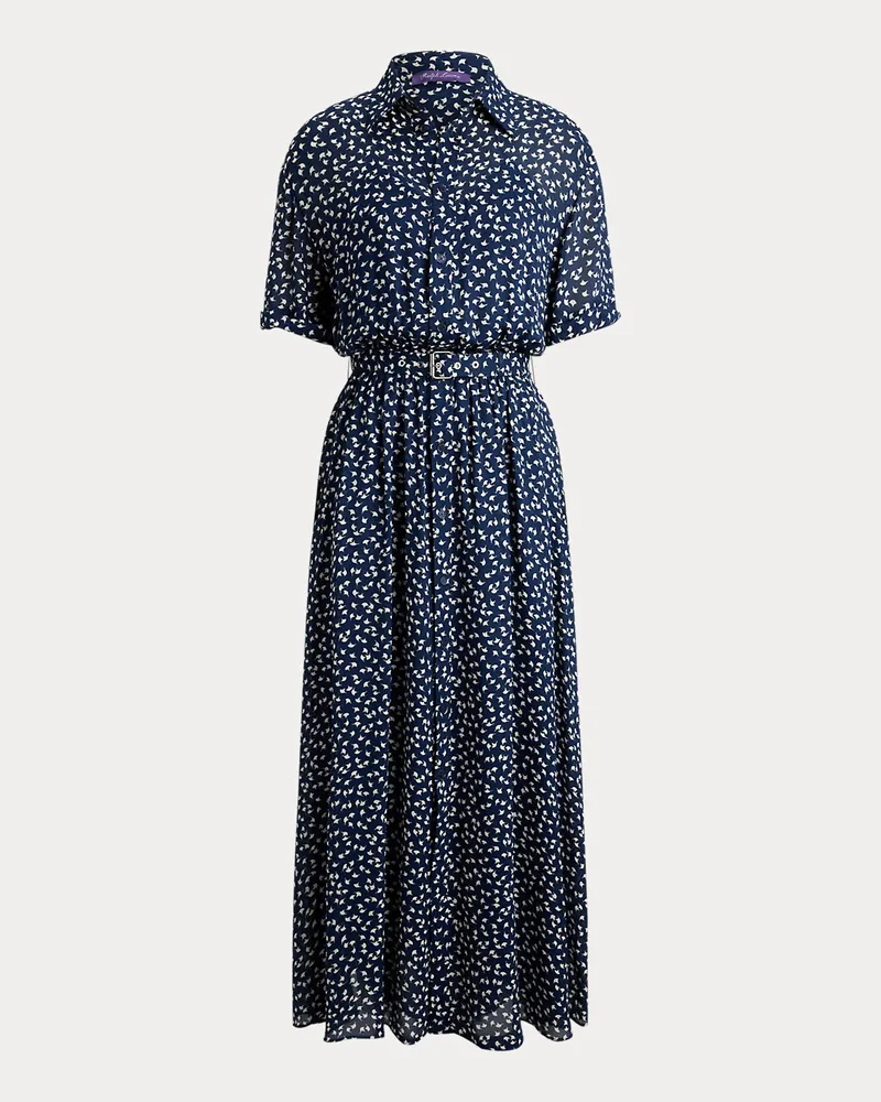 Ralph Lauren Tageskleid Sura aus Georgette Blue