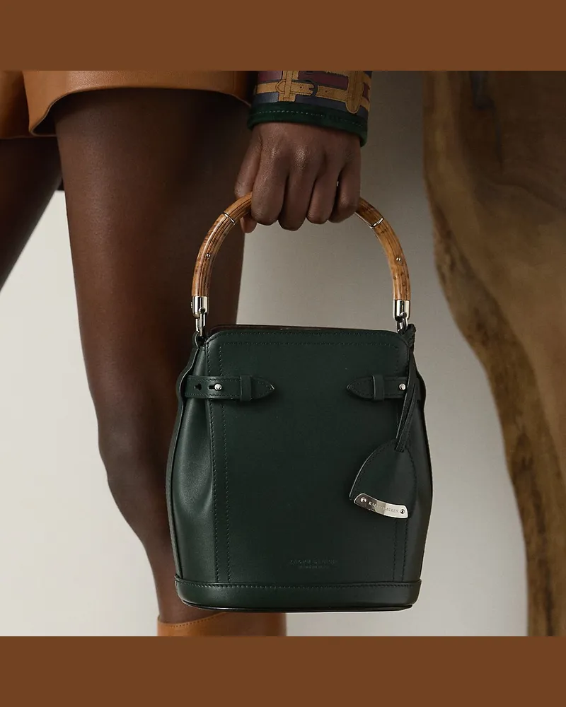 Ralph Lauren Kleine Beuteltasche  Ralph Lauren aus Kalbsleder Green