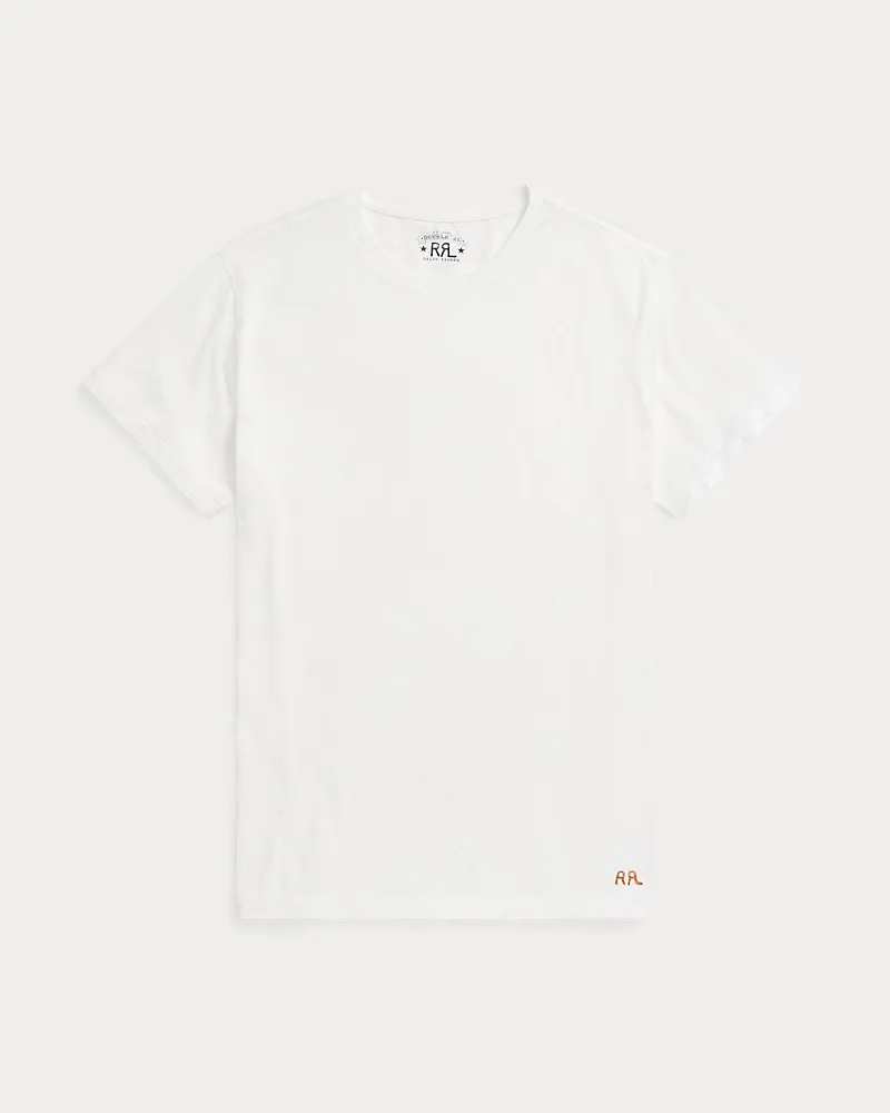 Ralph Lauren Rundhals-T-Shirt aus Jersey White