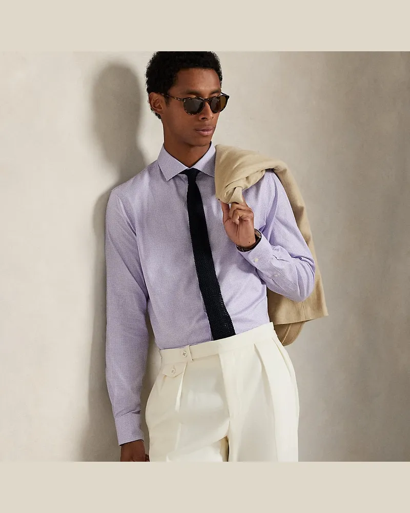 Ralph Lauren Strukturiertes Custom-Fit Hemd White