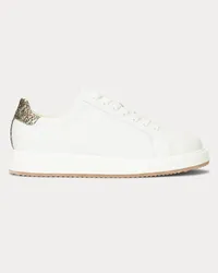 Ralph Lauren Sneaker Angeline IV mit Kunstlederbesatz White