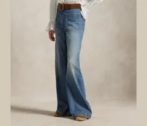 Bootcut-Jeans mit hoher Leibhöhe