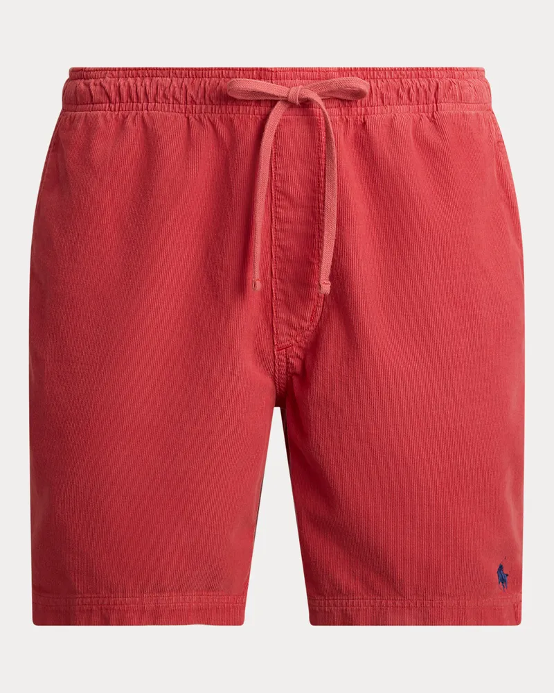 Ralph Lauren Classic-Fit Shorts aus Kordsamt Red