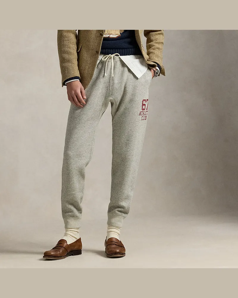 Ralph Lauren Loopback-Fleece-Jogginghose mit Grafik Grey
