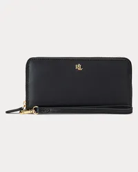 Ralph Lauren Handgelenktasche aus Leder Black