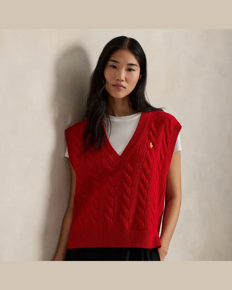 Ralph Lauren Wollpullunder Lunar New Year Red