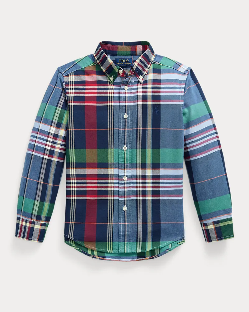 Ralph Lauren Kariertes Hemd aus Baumwolloxford Multi