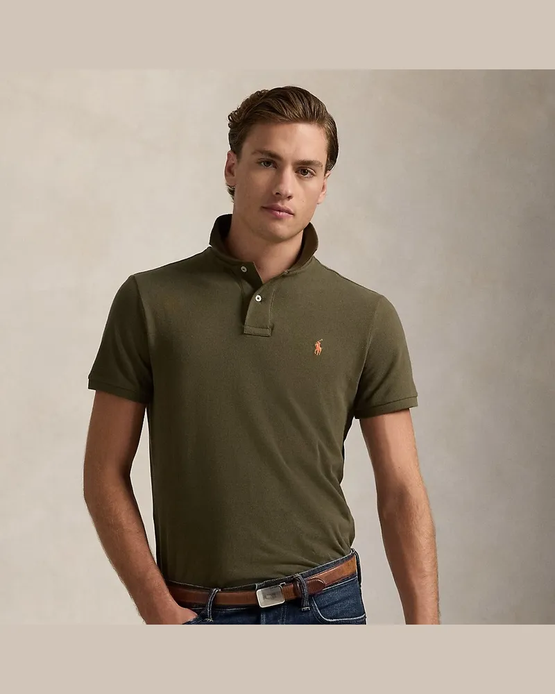 Ralph Lauren Slim-Fit Poloshirt aus Piqué Green