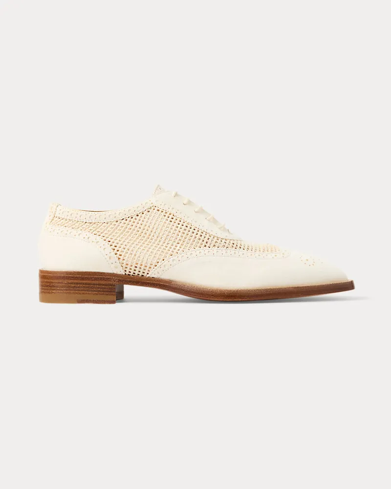Ralph Lauren Oxford-Schuh Layton mit Wildleder Cream