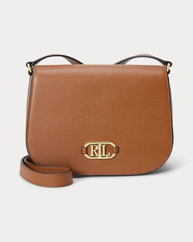 Ralph Lauren Umhängetasche Rylan aus Saffianleder Brown