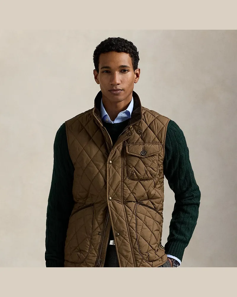 Ralph Lauren Die Utility-Steppweste Beaton Brown