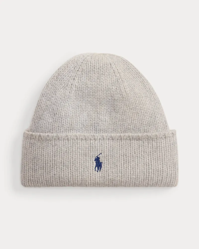 Ralph Lauren Strickmütze aus Wolle Grey