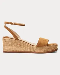 Ralph Lauren Espadrille Leona aus Wildleder Brown