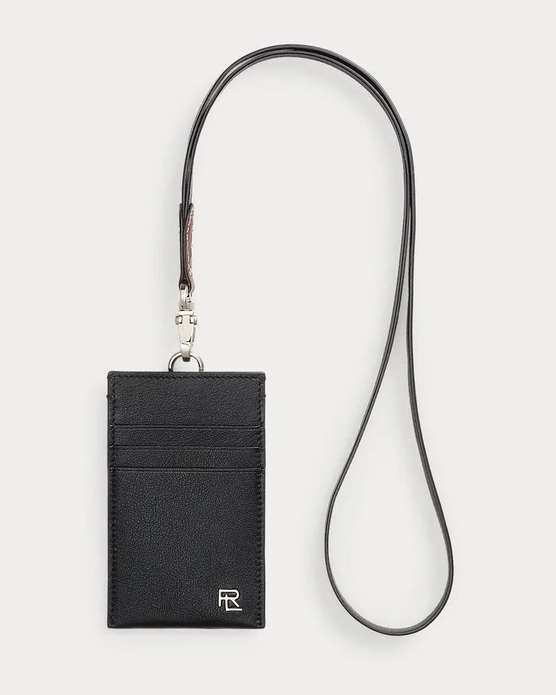 Ralph Lauren Ausweisetui aus Kalbsleder Black