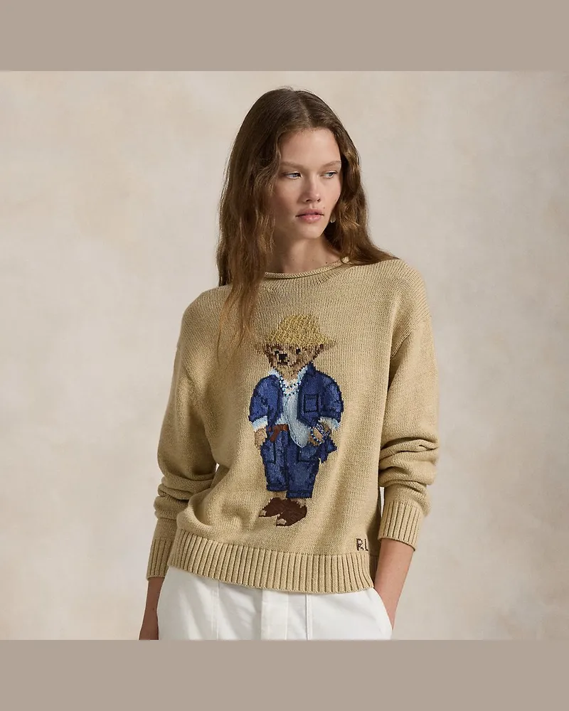 Ralph Lauren Pullover mit Polo Bear Tan