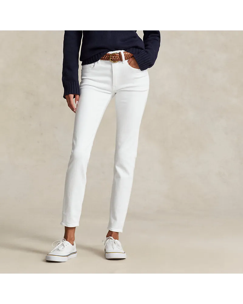 Ralph Lauren Super-Slim-Jeans mit mittlerer Leibhöhe Blue