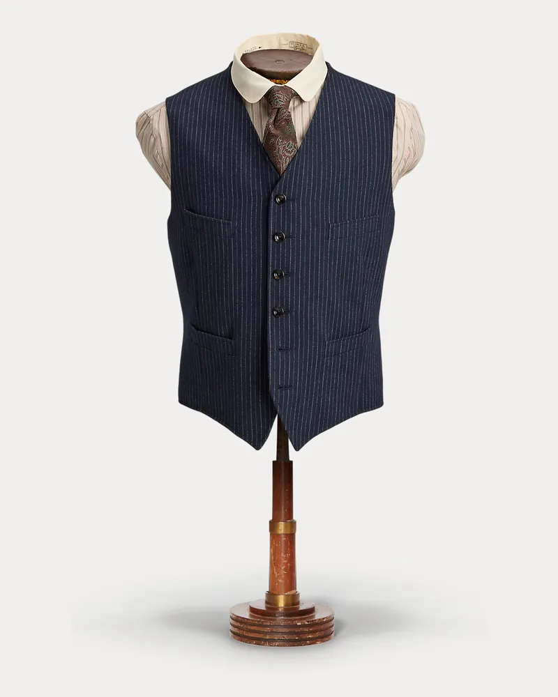 Ralph Lauren Twill-Weste mit Nadelstreifen Multi