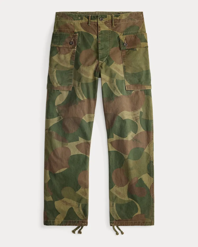 Ralph Lauren Cargo-Feldhose aus Camouflage-Popeline Green